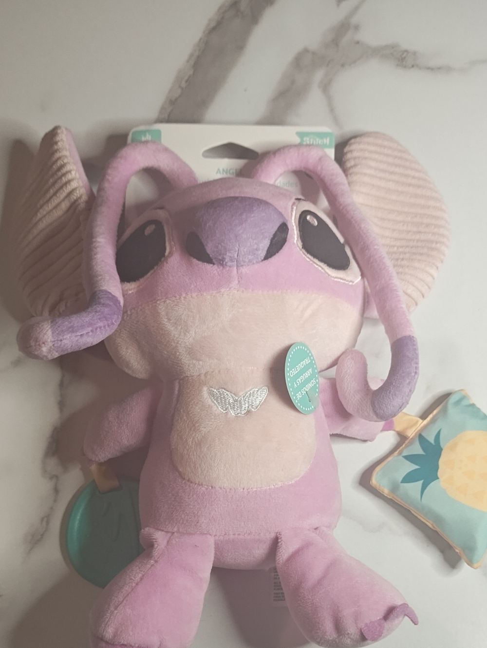 Disney Plush Pink Stitch-Inspired Kids Stuffed Animal Accessory